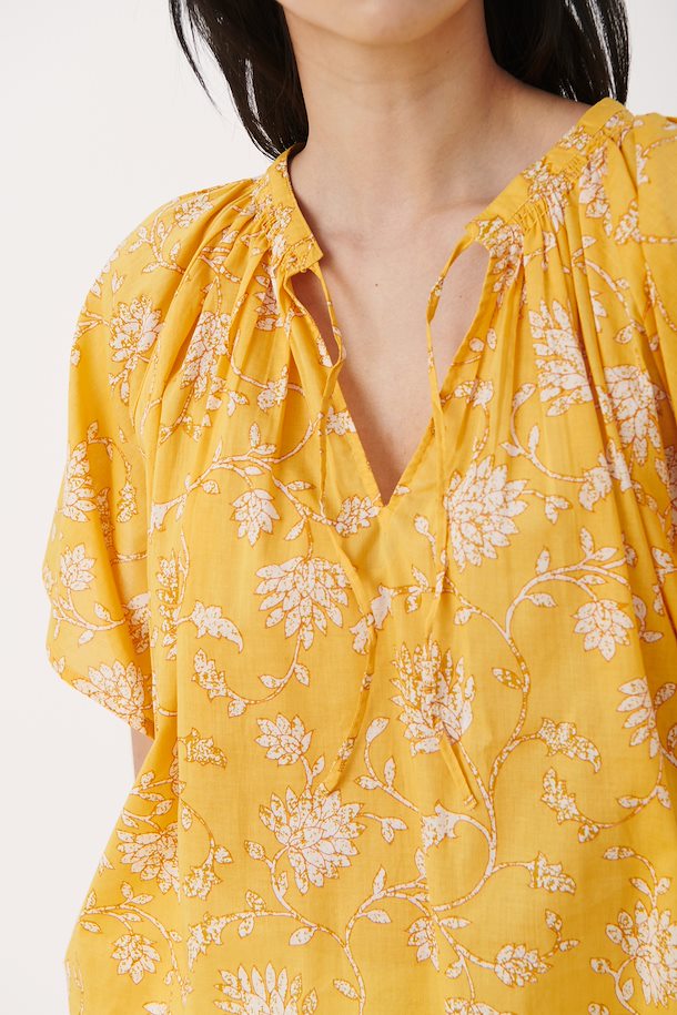 Part Two Pardispw To Top Relaxed Fit, Amber Yellow Block Print, XXS para  Mujer: : Moda