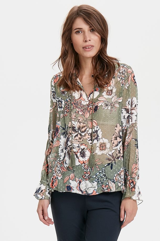 Part Two Top Artwork Dark Green – Shop Artwork Dark Green Top from size ...