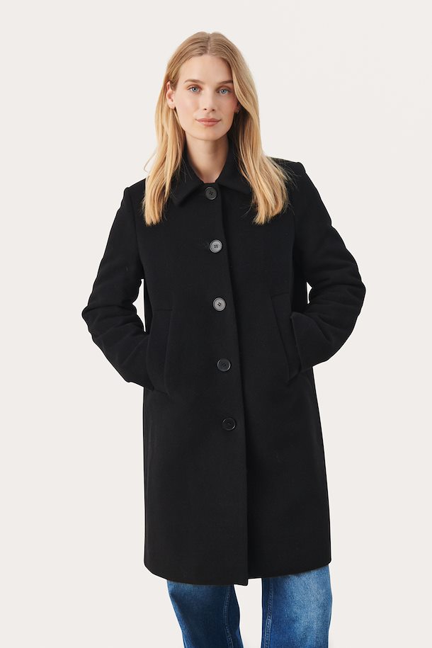 Part Two KamillasPW Coat Black – Shop Black KamillasPW Coat from size ...