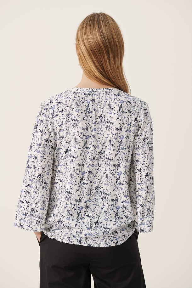 Part Two KnoxPW Blouse Blue Botanical Print – Shop Blue Botanical Print ...