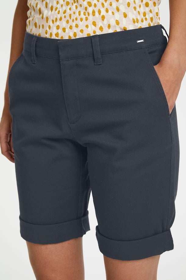 navy blue tailored shorts