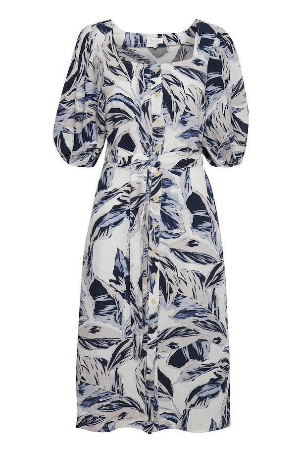 Part Two IgaPW Dress Blue Palm Print – Shop Blue Palm Print IgaPW Dress ...