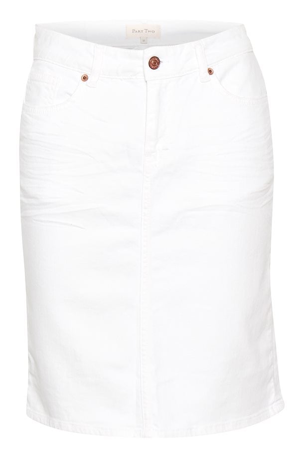 Part Two Denim skirt Bright White – Shop Bright White Denim skirt from ...