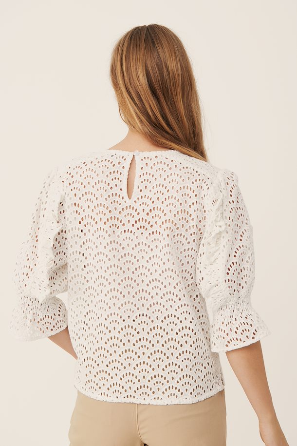 Part Two HeenaPW Blouse with short sleeve Bright White – Shop Bright ...