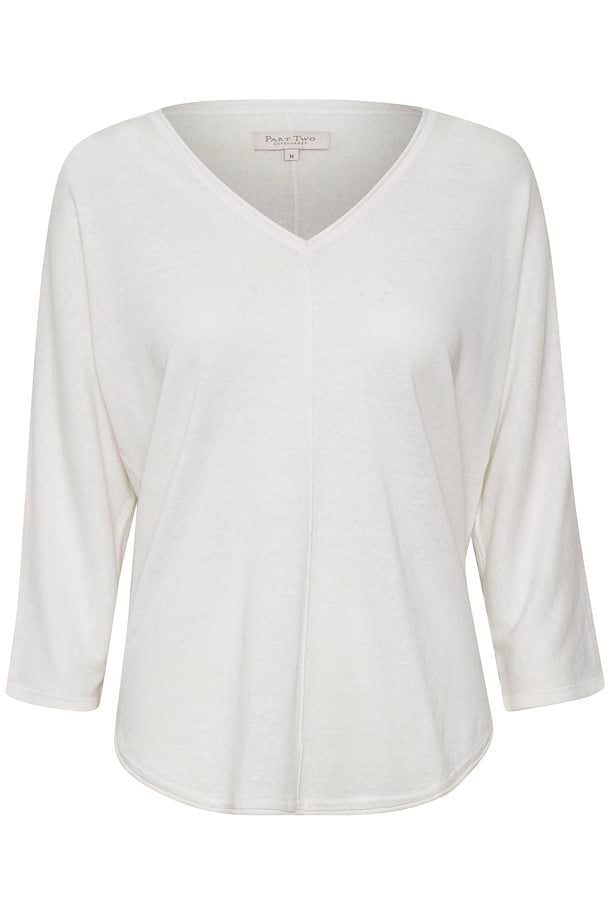 Part Two Knit pullover Bright White – Shop Bright White Knit pullover ...