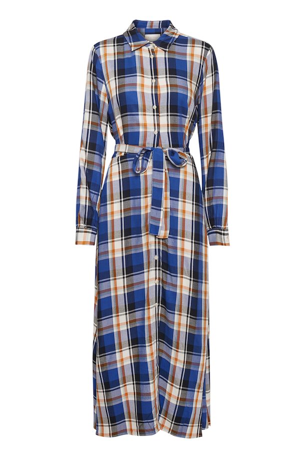 blue check frock
