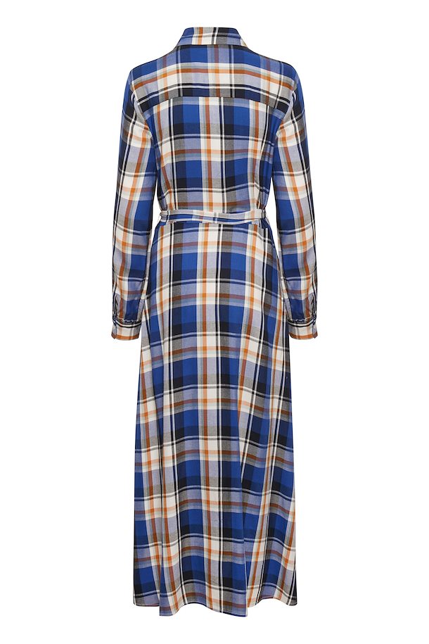 blue check frock