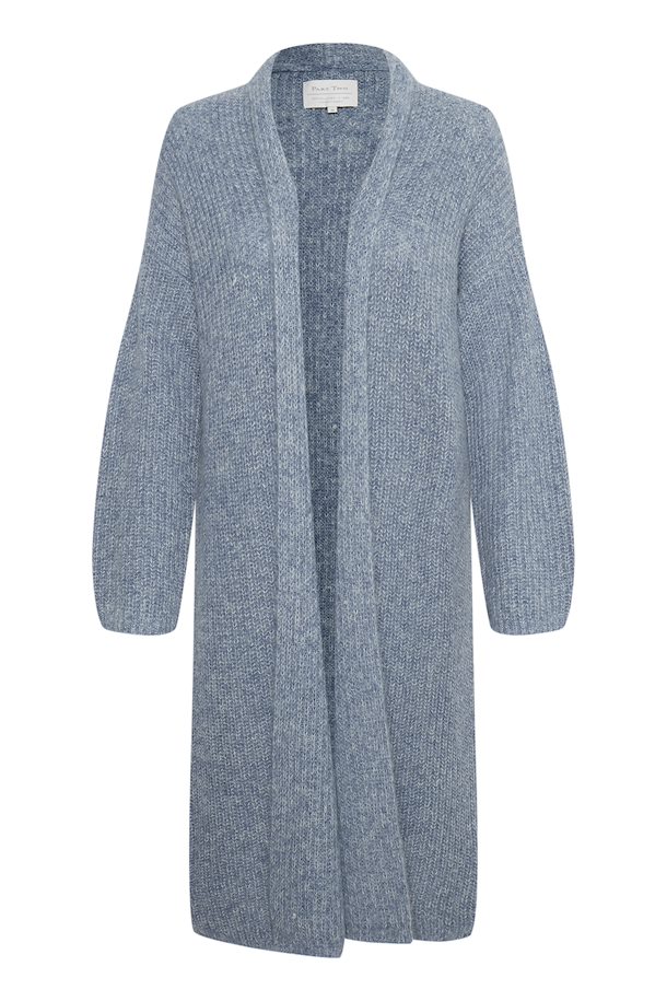 Dusty Blue Melange BelindePW Cardigan fra Part Two – Køb Dusty Blue ...