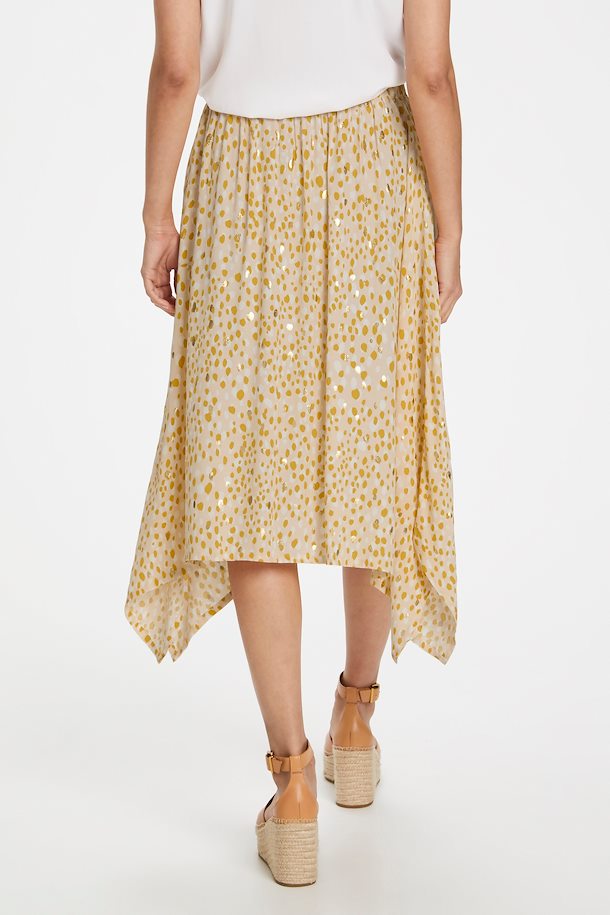 Part Two CarlaPW Skirt Gold Dot print, Cream Tan – Shop Gold Dot print ...