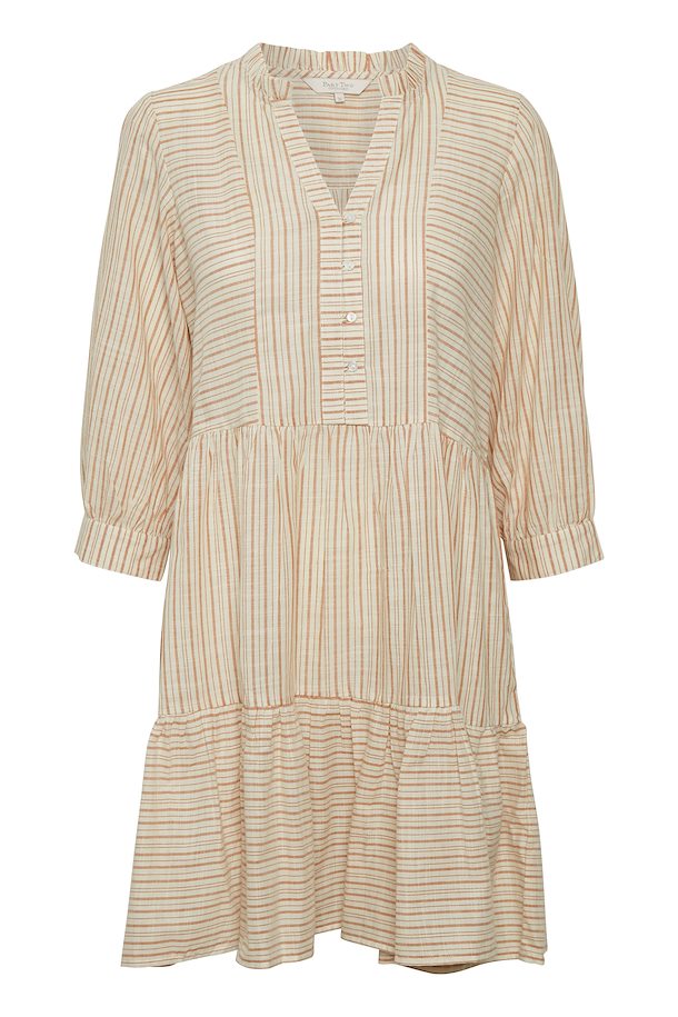 Part Two CrystallPW Dress Linen Stripe, Honey Ginger – Shop Linen ...