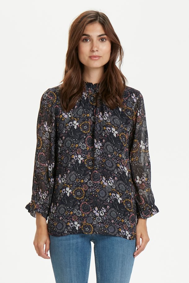 Part Two ToscaPW Blouse Meadow Print Dark Blue – Shop Meadow Print Dark ...