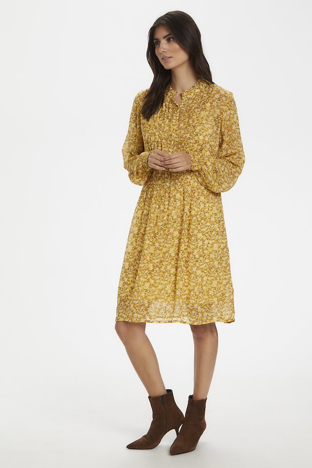 Part Two TemplePW Dress Mini Flower Print, Yellow – Shop Mini Flower Print, TemplePW Dress from size here