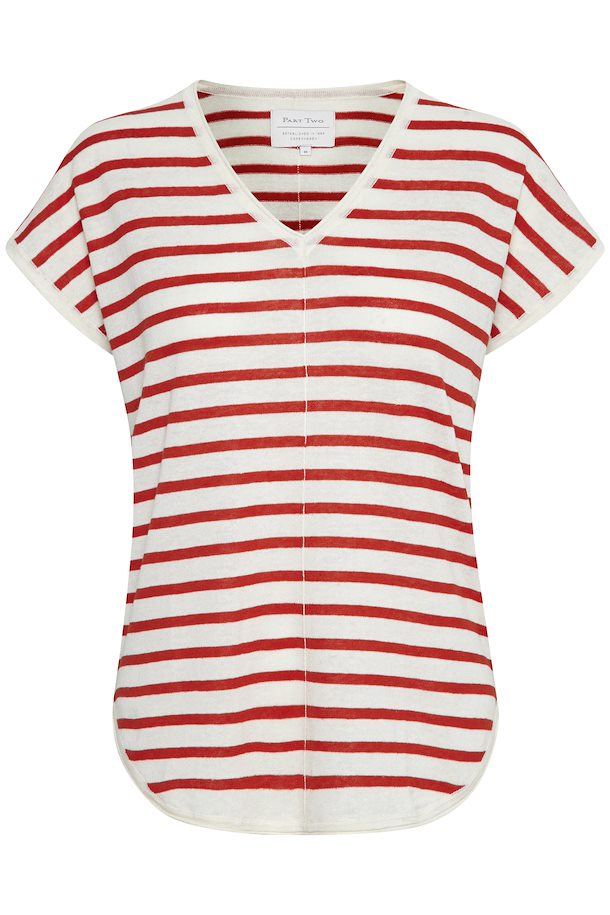 Part Two Short sleeved t-shirt Stripe Red – Shop Stripe Red Short ...