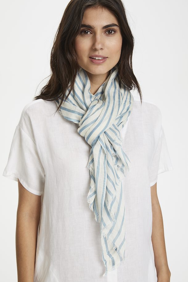 Part Two CarinPW Scarf Stripe with Blue Heaven – Shop Stripe with Blue ...